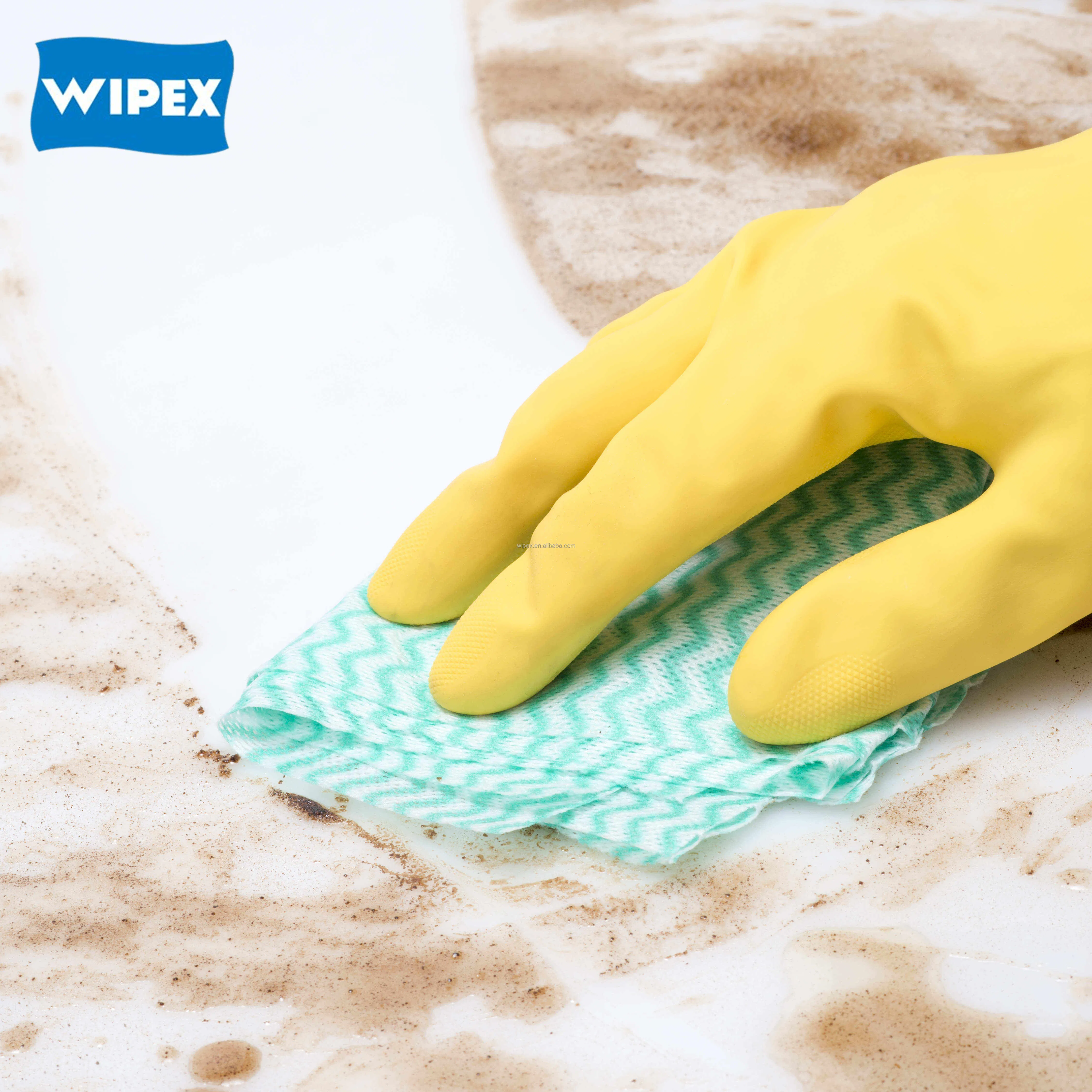 Wipex Wave Pattern Dry Wipes Spunlace Nonwoven Kitchen Cleaning Wipes
