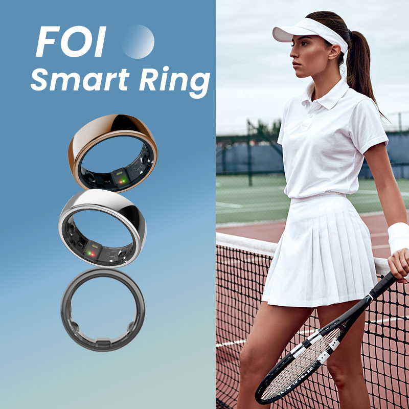Electronics Products Ios Titanium Technology Tasbeeh NFC Men's Healthy Gray Fitness Tracker Smart Ring for Men with Bluetooth