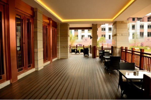 High-Durability Heavy-Duty Click Bamboo Decking – Deep Carbon Planks