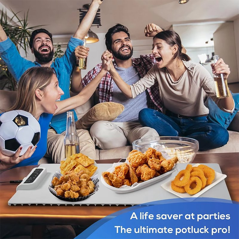 Customized Flexible Food Warmer Mat Multifunctional Heating Tray Suitable for Party Buffets