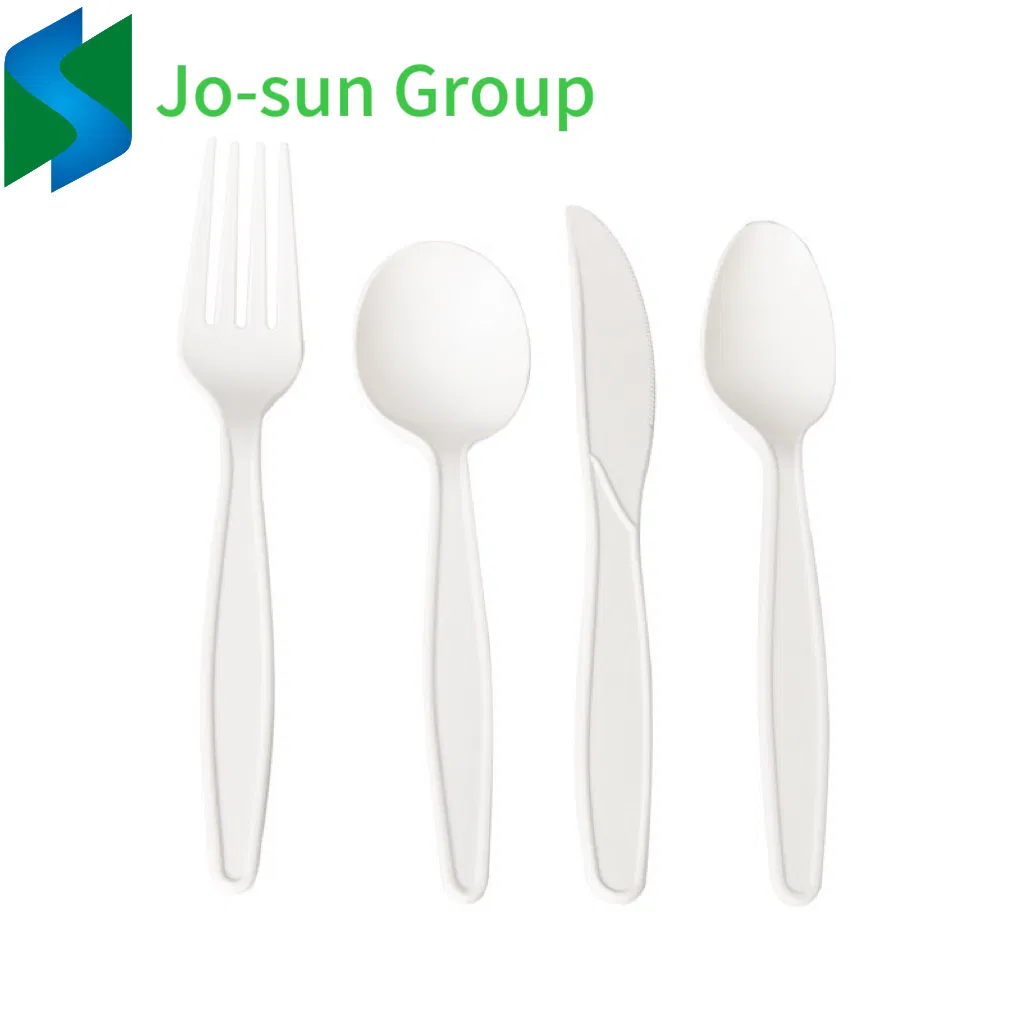 Jo-Sun Eco Friendly Biodegradable Disposable Cornstarch Cornstarch Fork and Spoon