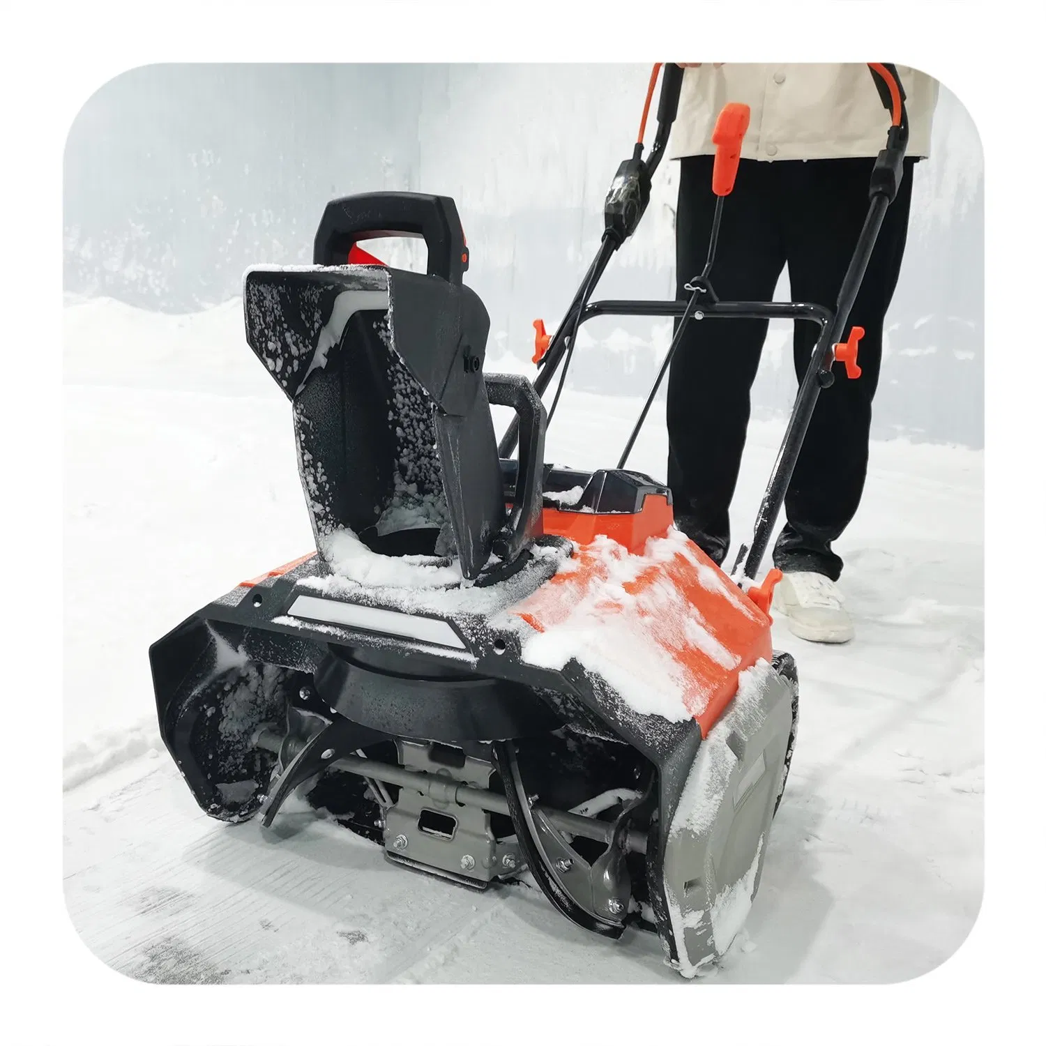 Professional Electric Cordless Brushless Snow Thrower/Sweeper/Blower/Plow Portable Ice Breaker for Road Snow Cleaning