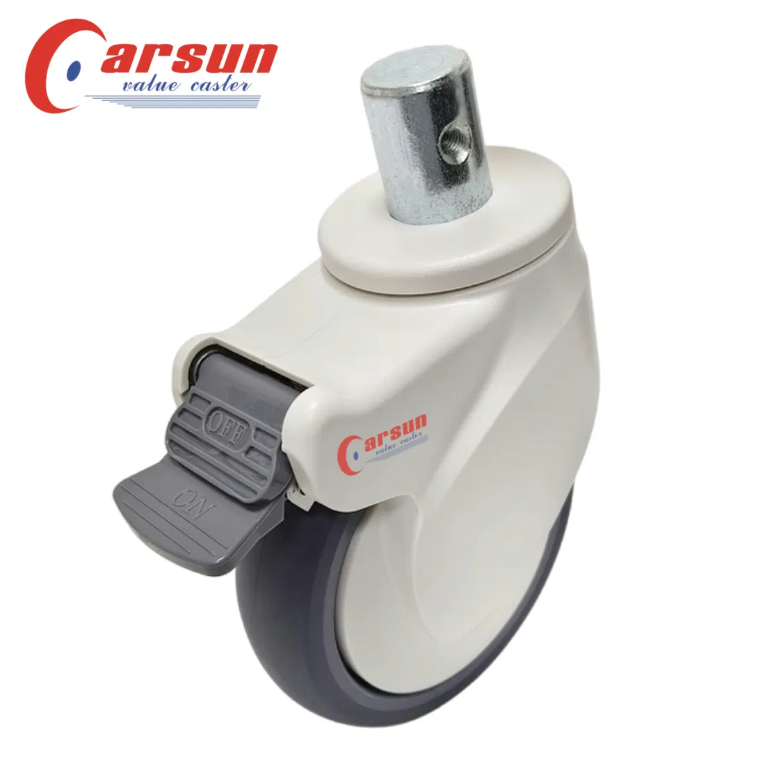 Carsun 5inch Medical Caster Wheel with Shell Silent Hospital Bed Caster Wheels with Brakes