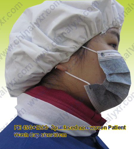 Ly Disposable Non-Woven Patient Dry No Rinse Shampoo Caps