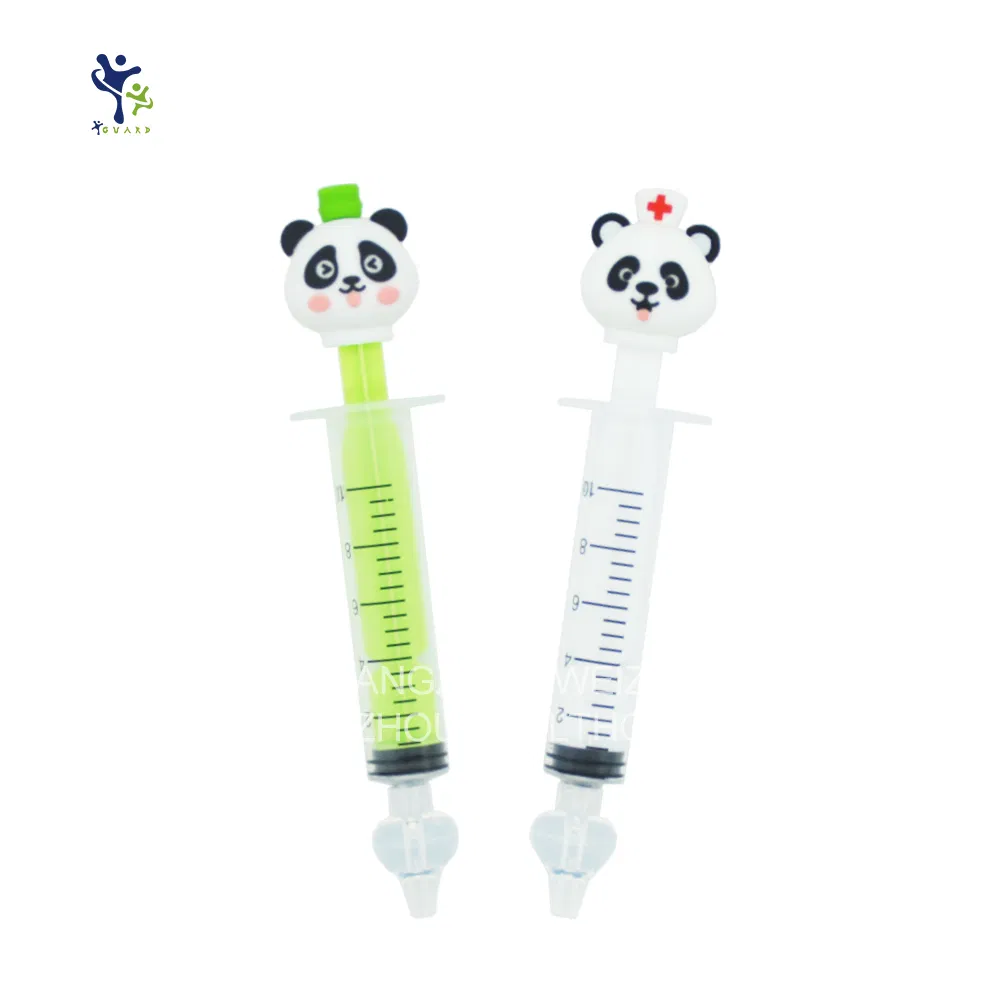 Free Sample BPA Free 10ml Exclusive New Panda Syringe Nasal Washer Nasal Irrigator with Soft Silicone Tip
