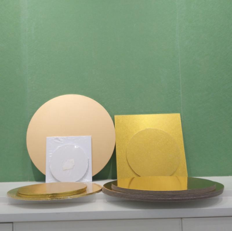 Wholesale Custom Sizes Color Paper Corrugated Cake Board Mat Base Card Food Packaging
