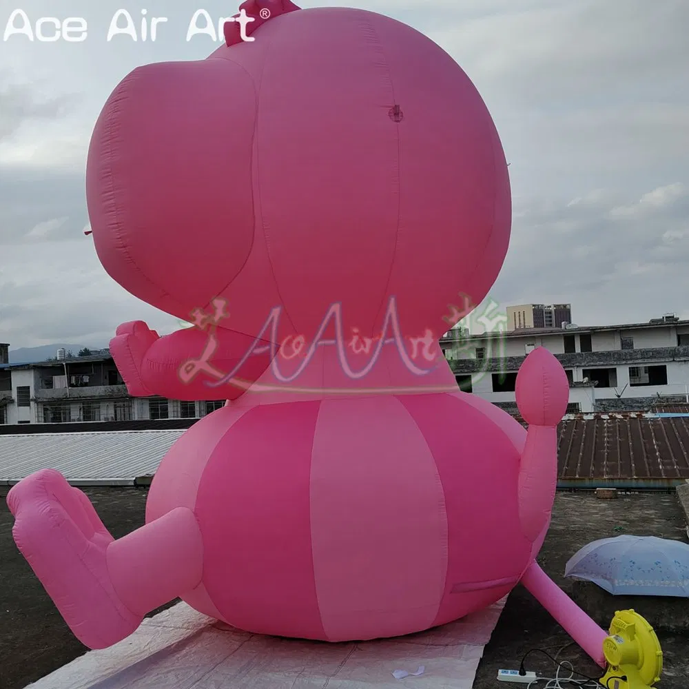 Door to Door Alice in Wonderland Inflatable Cat Cartoon Inflatable Big Mouth Cat Balloon Model for Outdoor Parade Events