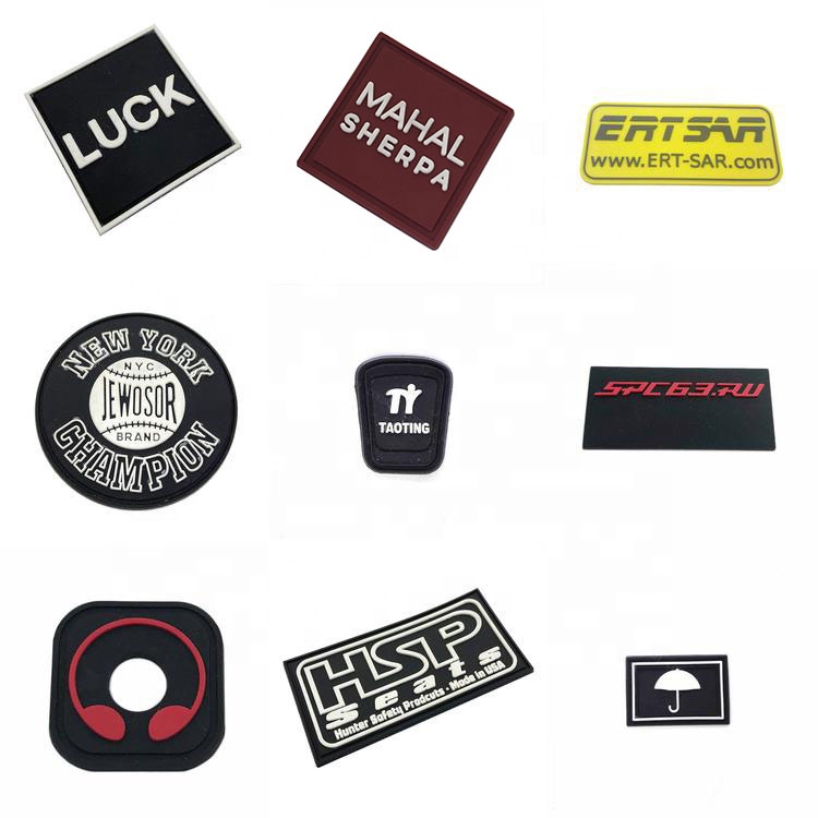 Этикетка резиновая 3D с логотипом для ткани обуви