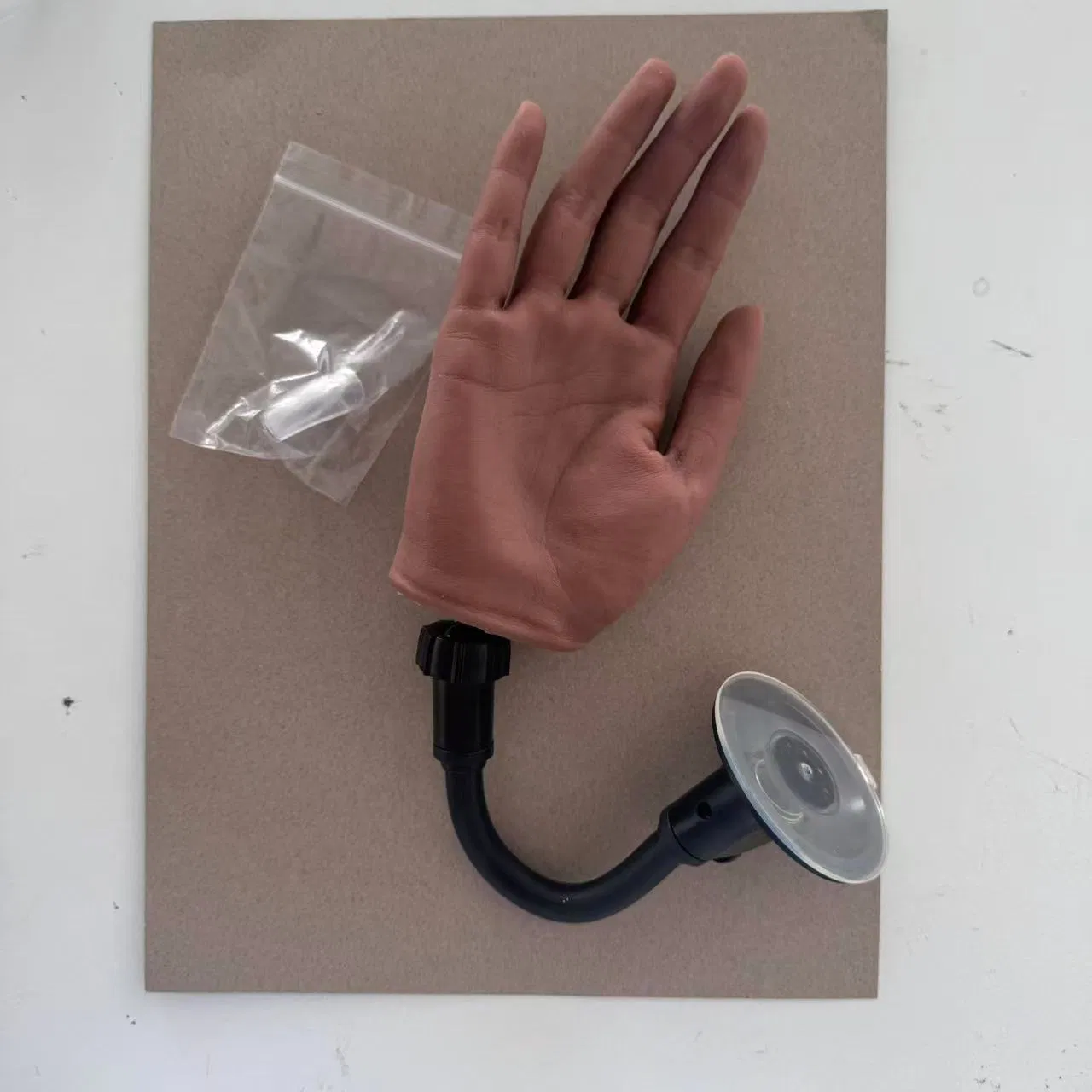 Nail Art Training Hand Silicone Realistic Model Painted Practice Nail Display Fake Bracket Tool