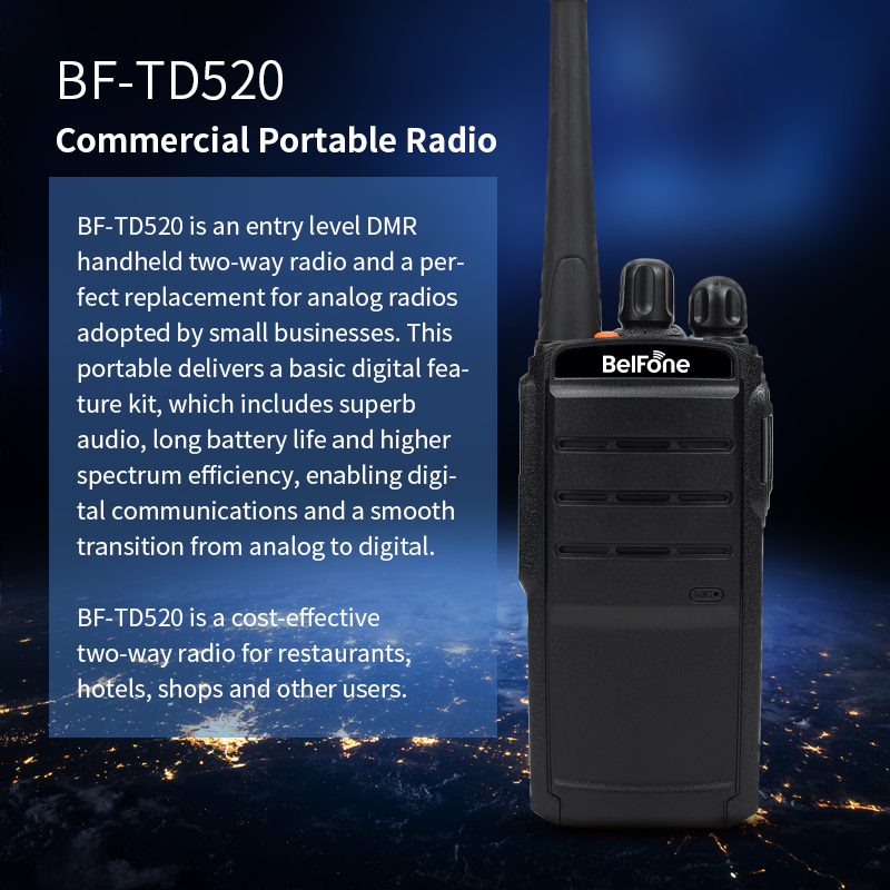 Портативная рация Belfone BF-TD520, 5W, 2000mAh