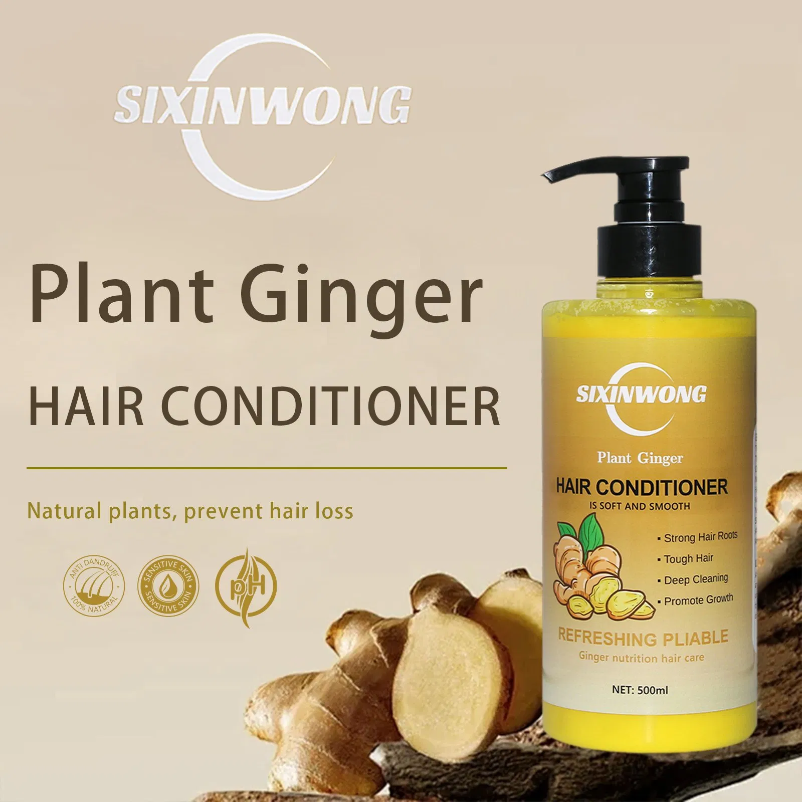 Beauty Cosmetics Hair Care Ginger Hydrating and Repairing Root Ginger Conditioner