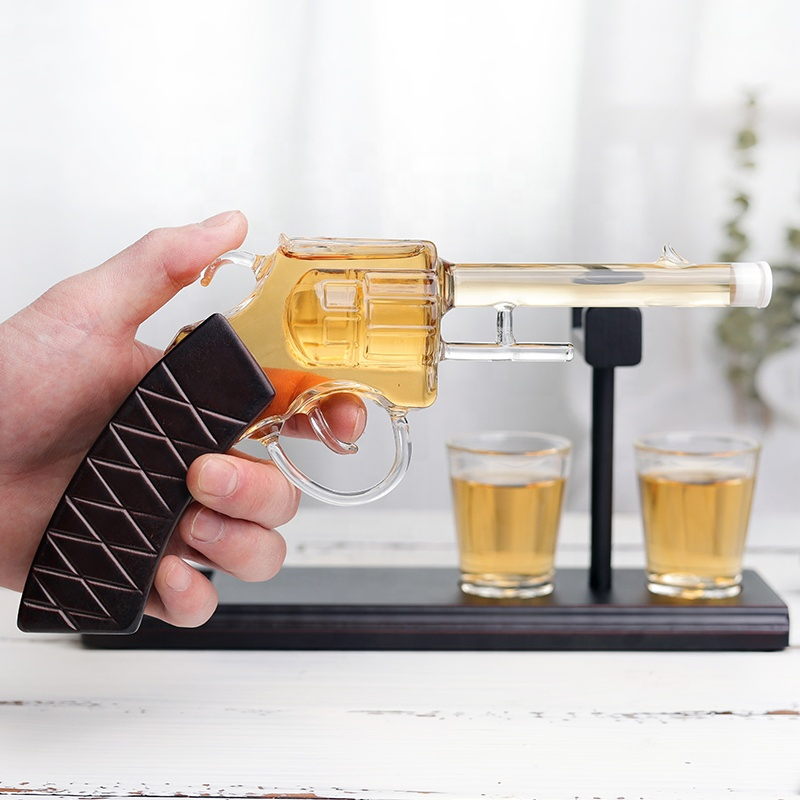 Hot Sales Customized 1000 Ml Glass Violin Decanter Violin Bottle