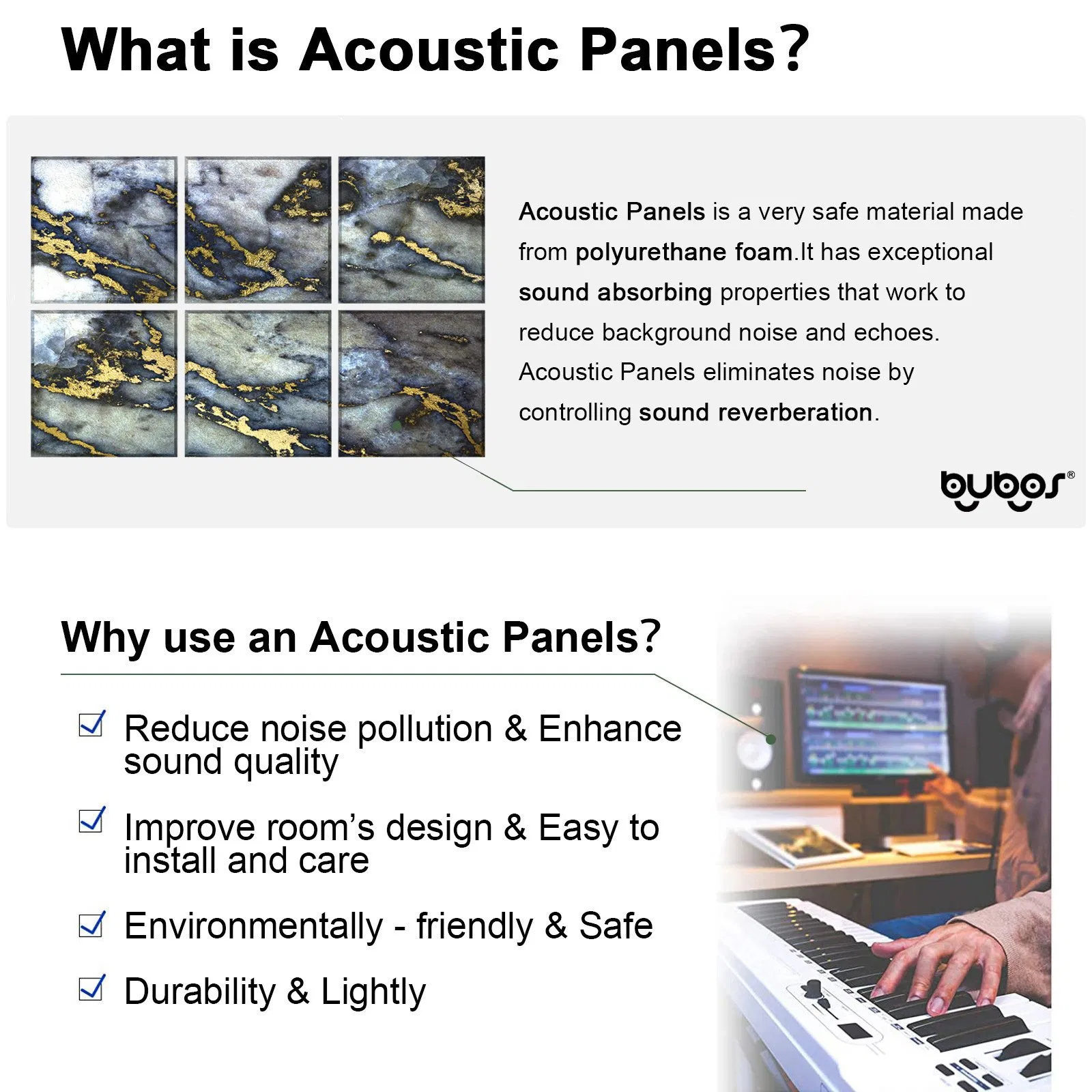 Premium 3D Acoustic Diffuser Panels for Enhanced Sound Control