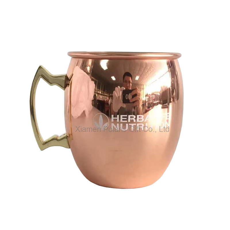 500ml Electroplating Copper/Gold Stainless Steel Cup Moscow Mule Coffee Mug