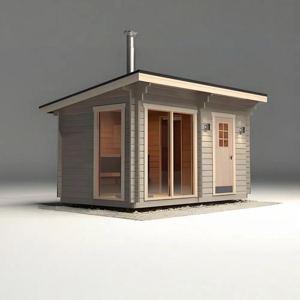 Премиум сауна-кабина квадратная с окном