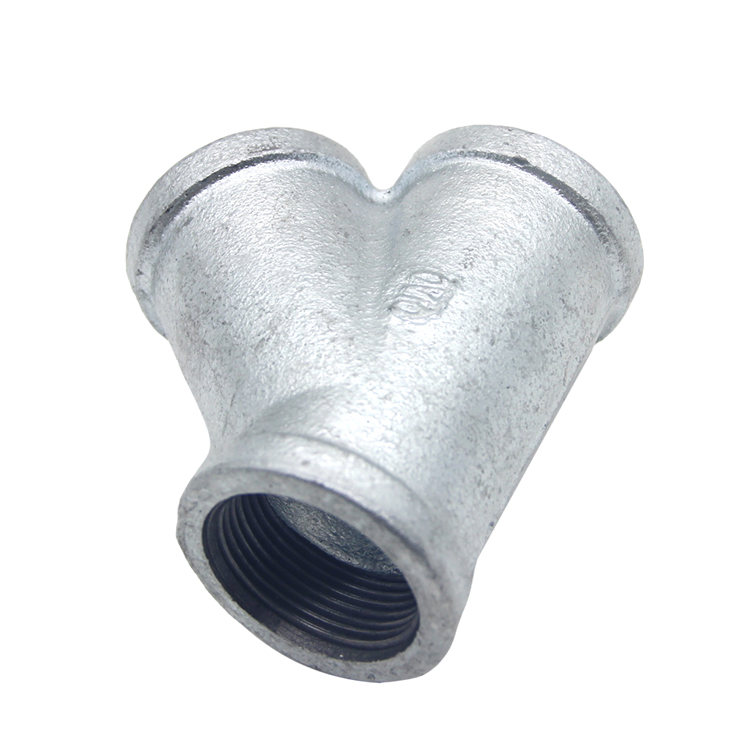 Y Brach Tee Gi Pipe Fittings with DIN Threads