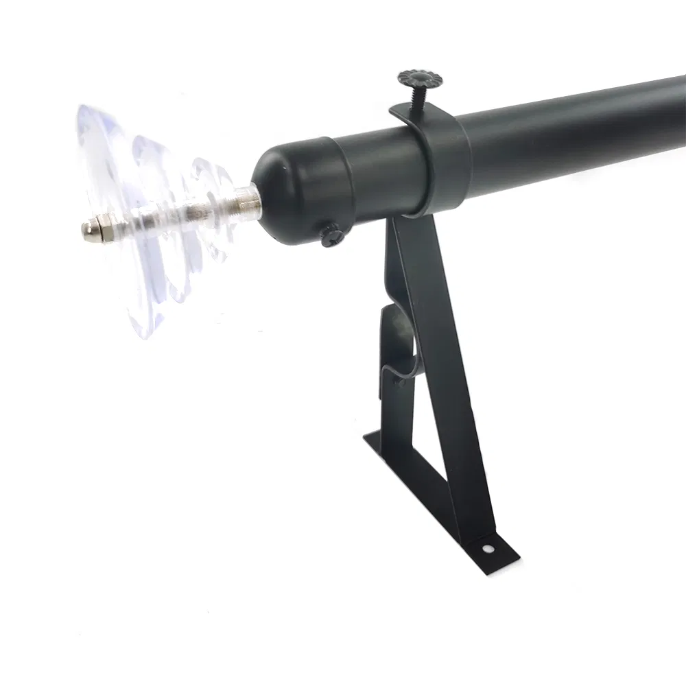 Professional Black Curtain Rod Adjustable Extendable