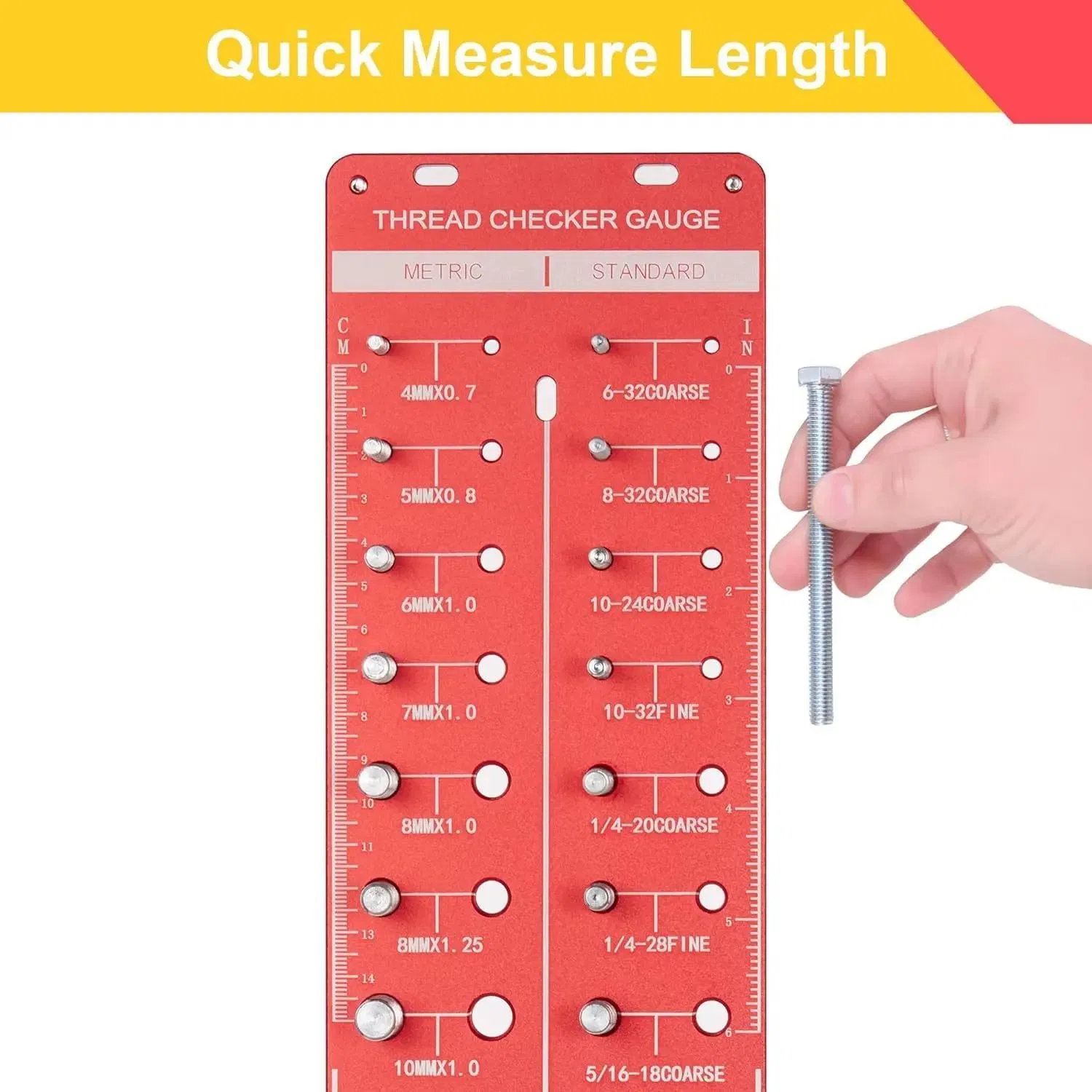New Arrival Premium Metric Screw Measuring Gauge and Thread Checker Tool