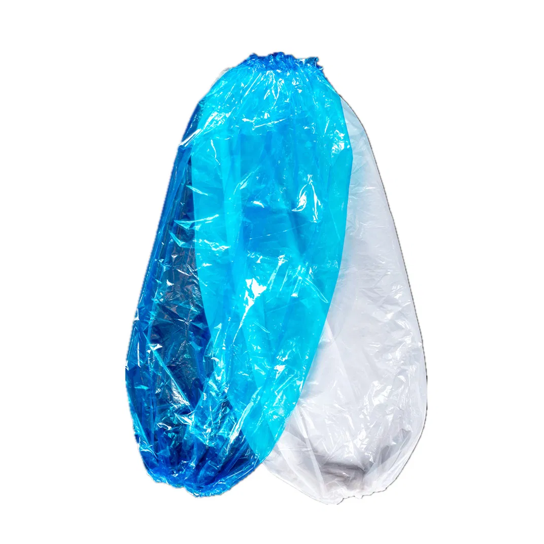 Disposable Use Adult Plastic Oversleeves with Double Elastic Colorful Free Size PE Armsleeves for Kitchen/Food Industry