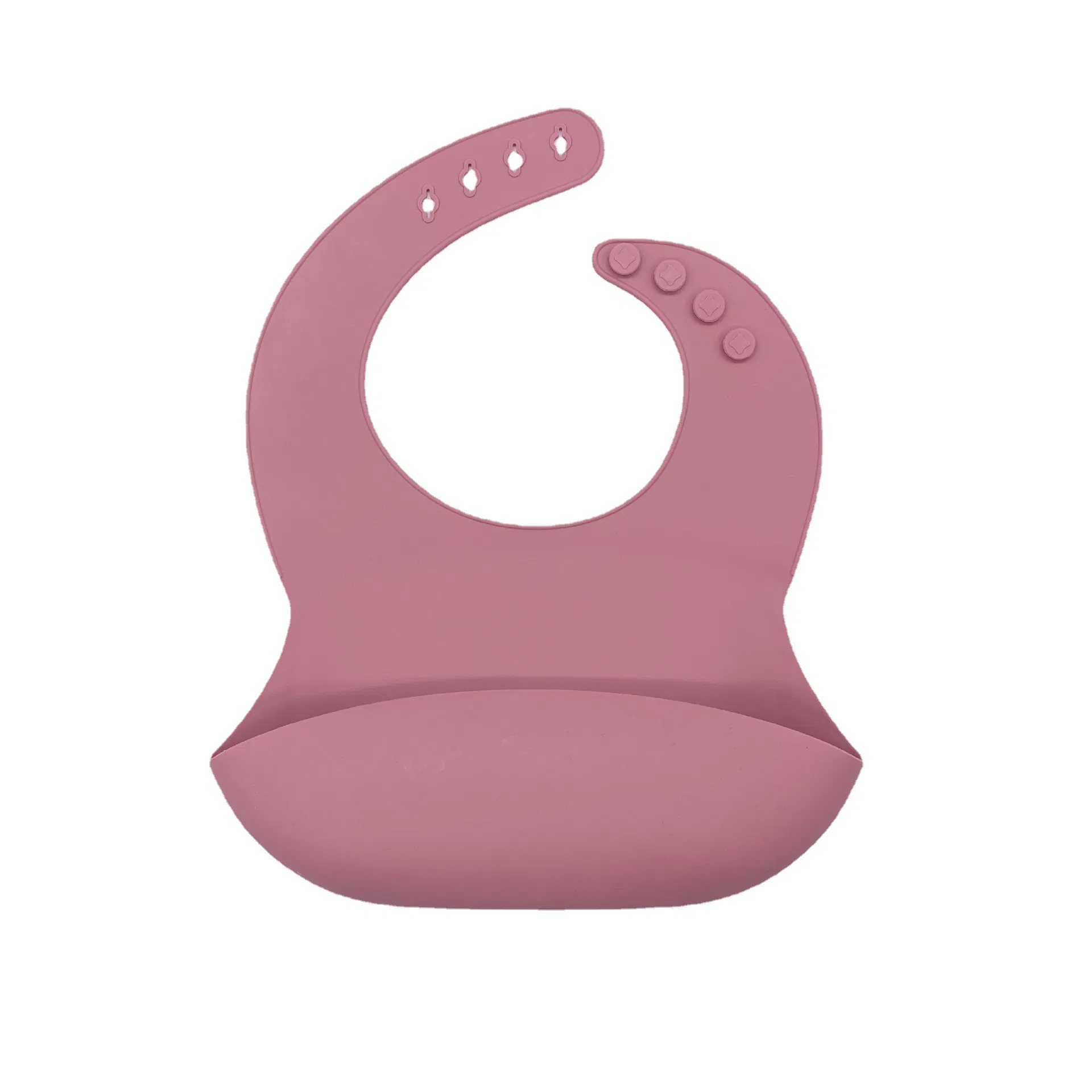 Factory Direct Sales Silicone Baby Bib Waterproof Saliva Towel Pocket