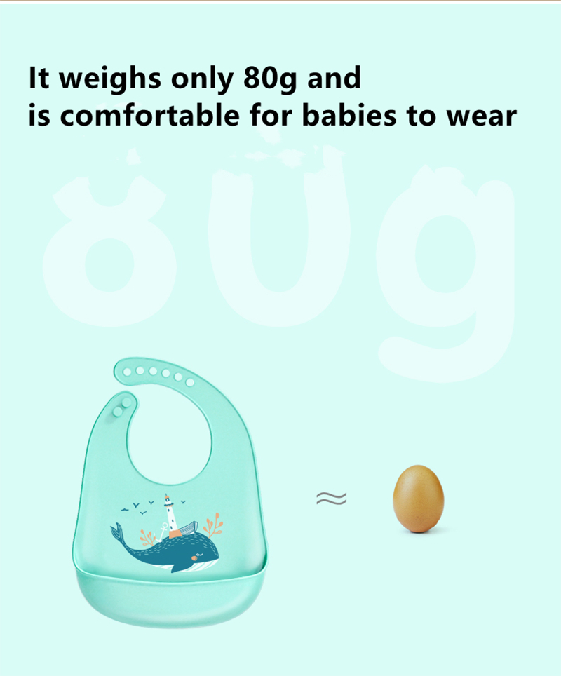 Organic Tableware Baby Eating Set Learning to Eat Food Silicone Bib Bowl and Spoon Baby Bibs