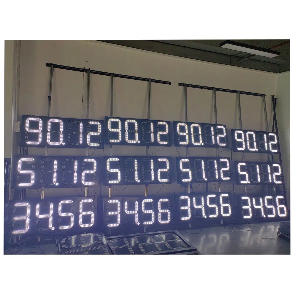 Large 7 Segment LED Display18 Inch 88.88 LED Disay Pemex Gasoline Station Price Board