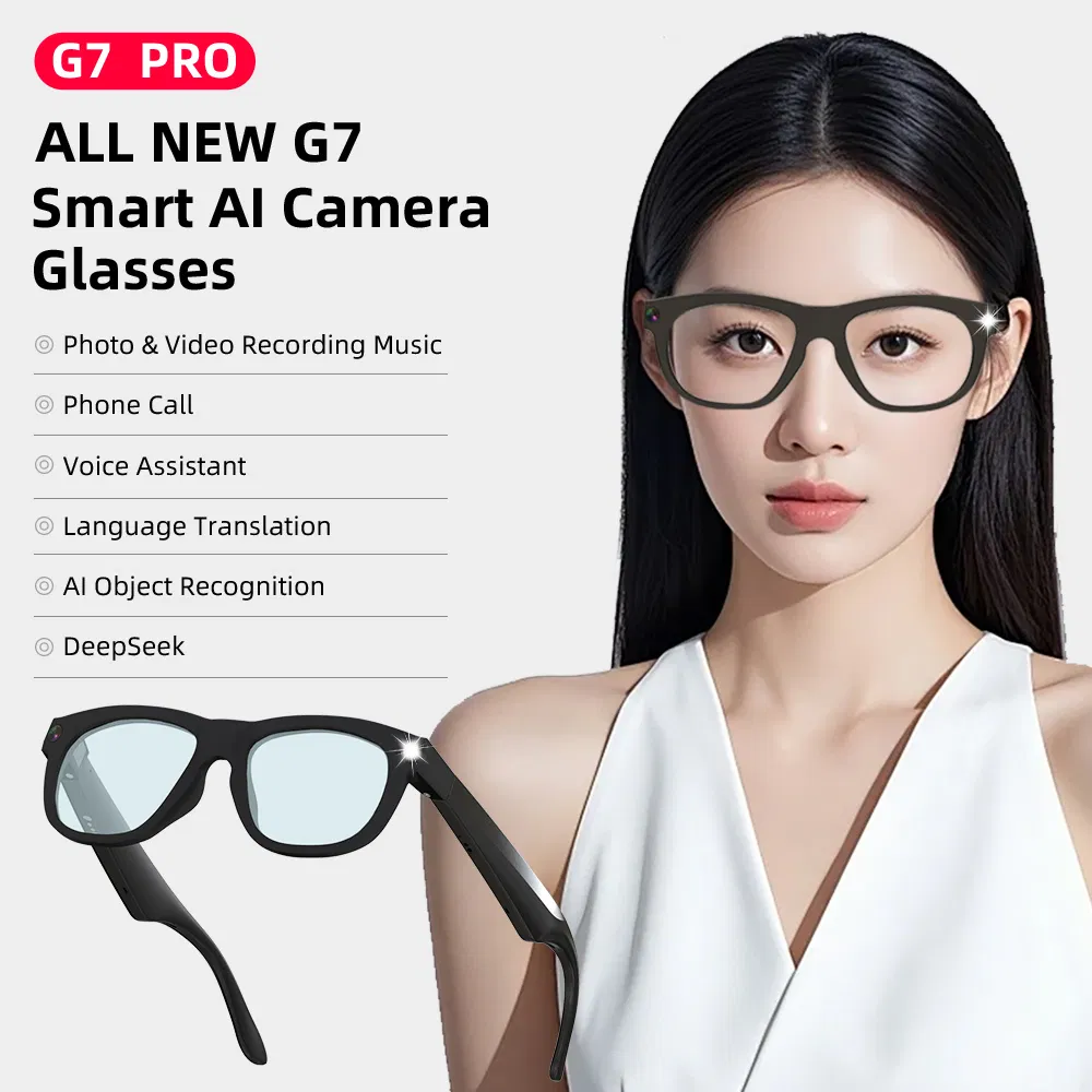 2025 New Design G7 PRO Ai Glasses with Camera 1080P Ai Assistant Wireless Smart Sunglasses and Translation