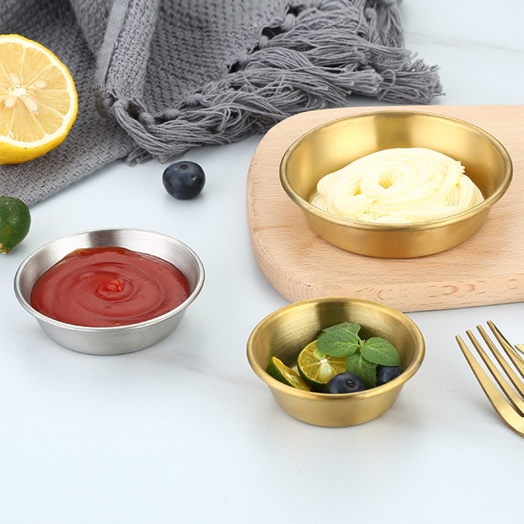 Durable Stainless Steel Sauce Dish for Home and Restaurant Use