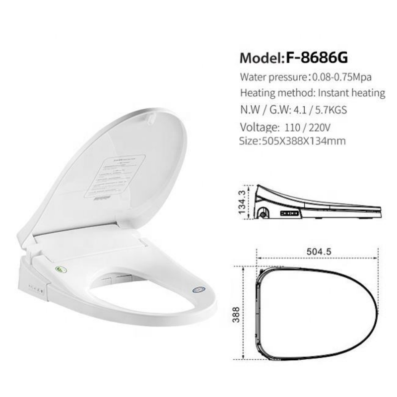 Wholesale Smart Automatic Universal Toilet Seat Flushing Bidet Toilet Seat