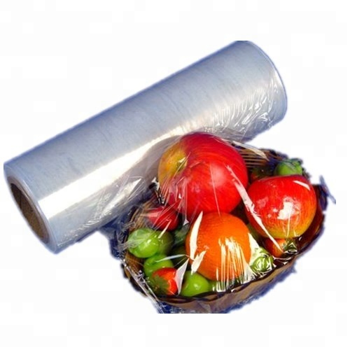 11micron 15micron PE PVC Plastic Food Wrap Cling Film Jumbo Roll