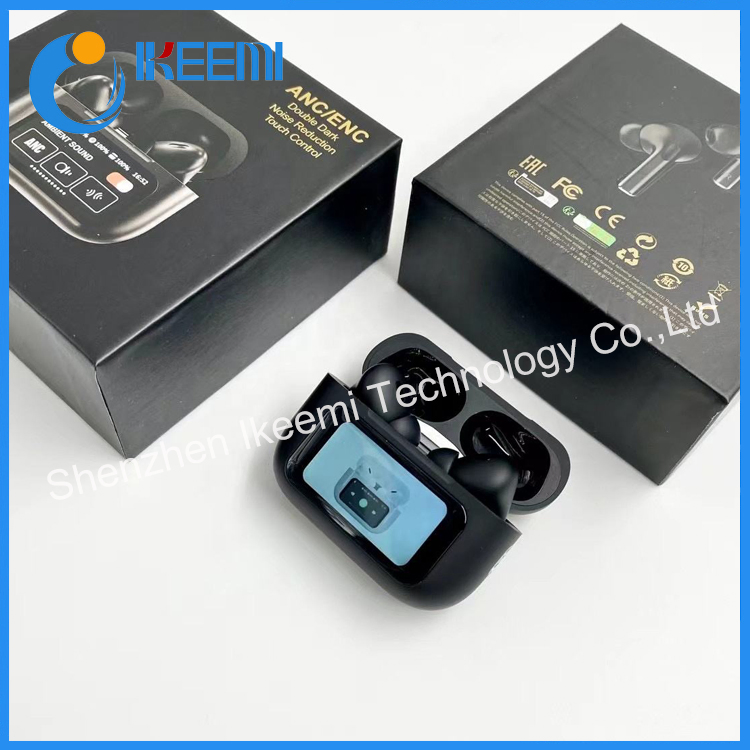 Newest Wireless Earphones A9 PRO Tws Headphones Anc Touch Screen Noise Cancelling Earbuds