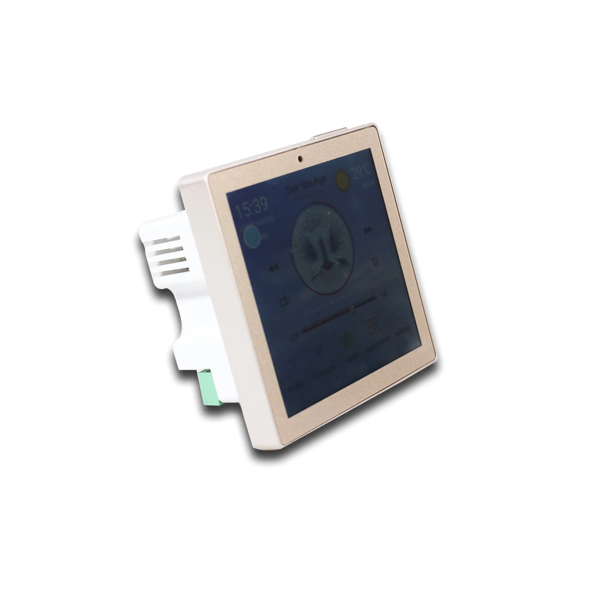 Android Home Audio System Touch Screen 2*25W Wireless Inwall Digital Amplifier with Bluetooth, WiFi, SD Card, Support 2-4 Speakers