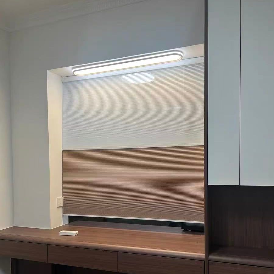 Motorized Day and Night Honeycomb Blinds Cellular Honeycomb Blinds