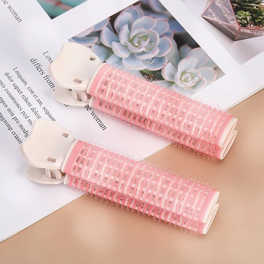 2PCS/Box Self Grip Volumizing Foam Pet Hair Root Clips Multicolor Volumizing Curler Roller Clips