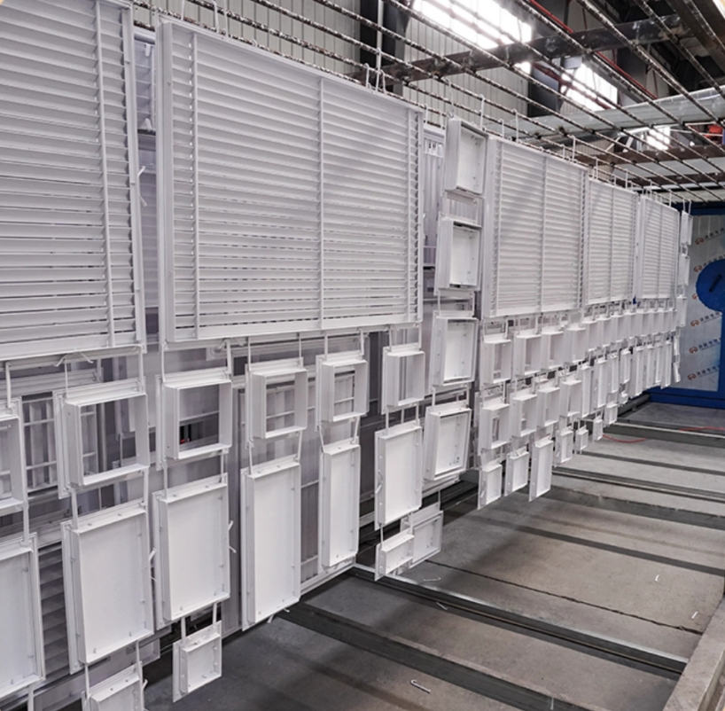 Fasec Aluminum Rainproof Shutter Blinds Zinc Steel Louver Window Door Manully Operated