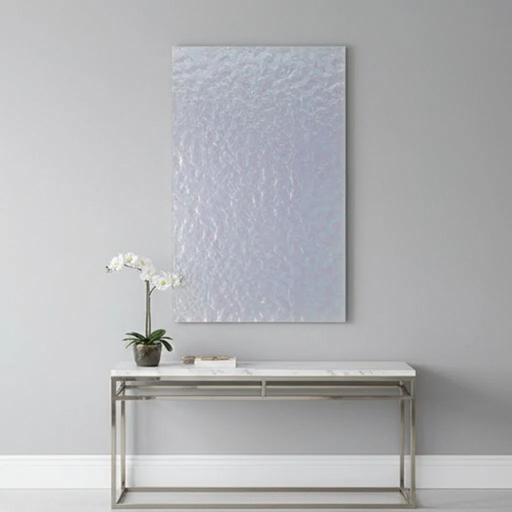 Coated and Painted with Vibrant Colors Fused Glass for Architectural Features