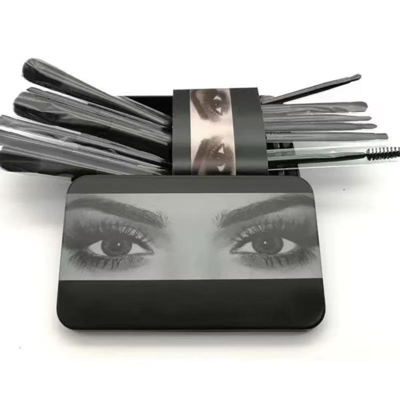 Factory Direct New Tools with Mirror Double Head Eyeshadow Make-up Brush Set