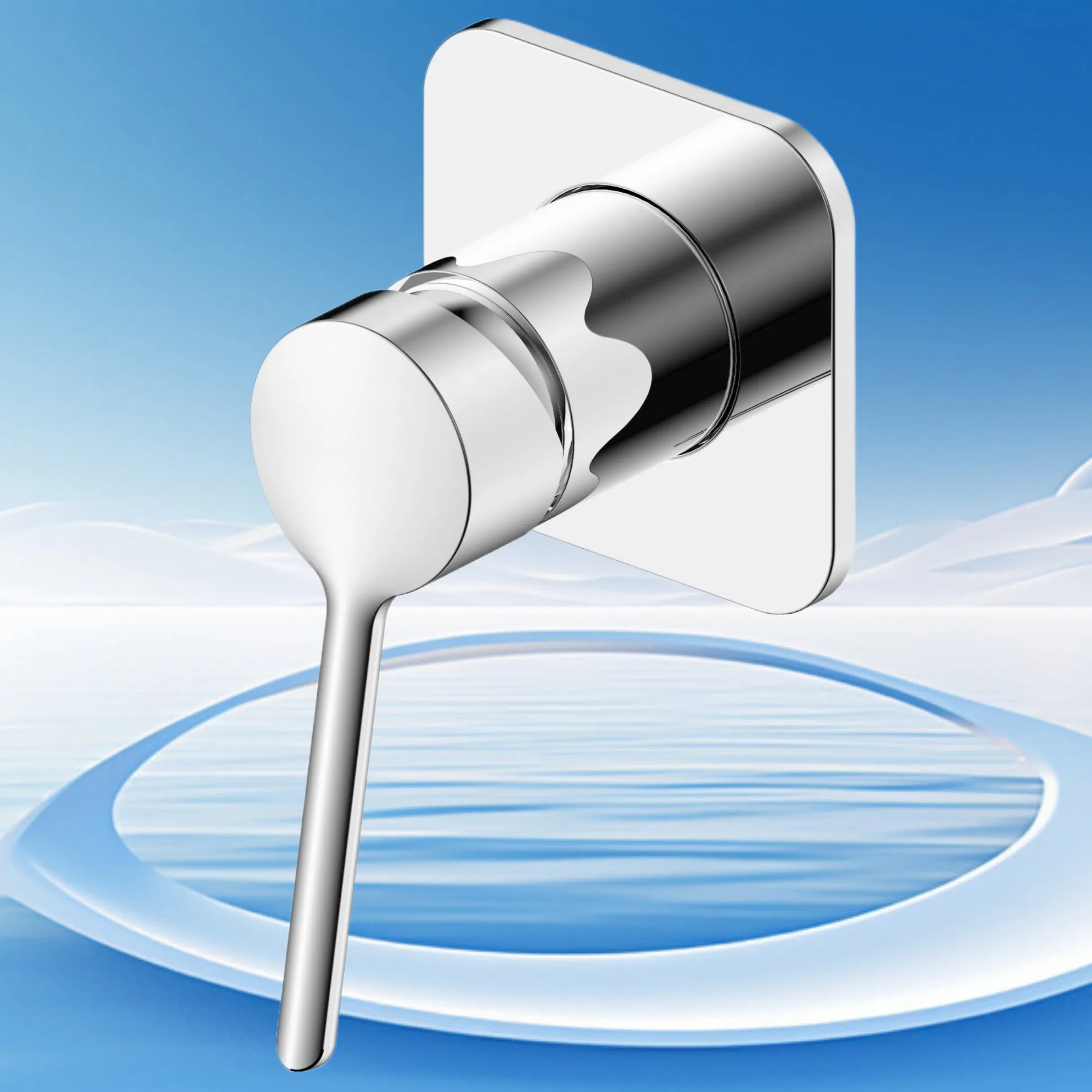 Bathroom Single Lever Ceiling Custom Commercial High Mixer Tall Art Basin Faucet for Basin