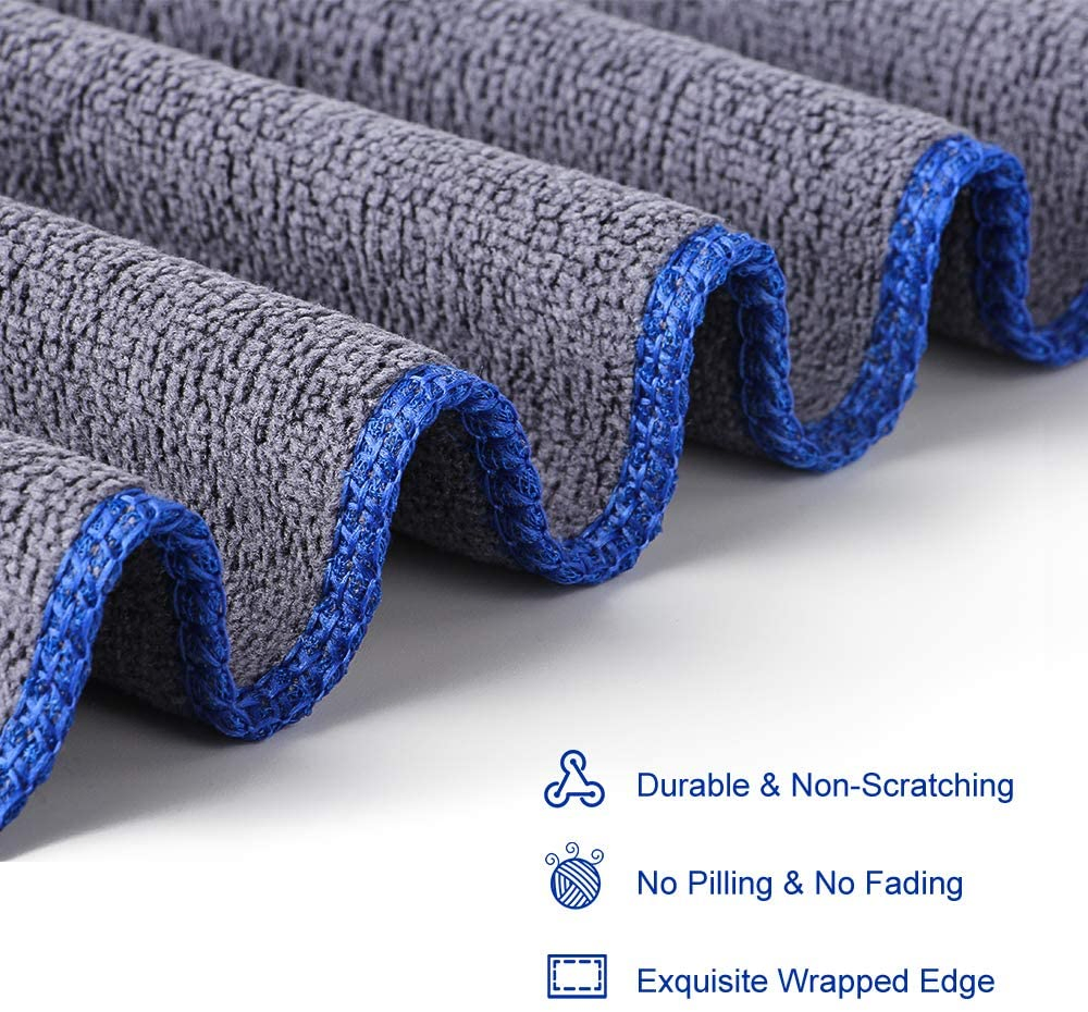 250GSM 40*40cm Microfiber Clean Towel Dish Washing Cleaning Cloth