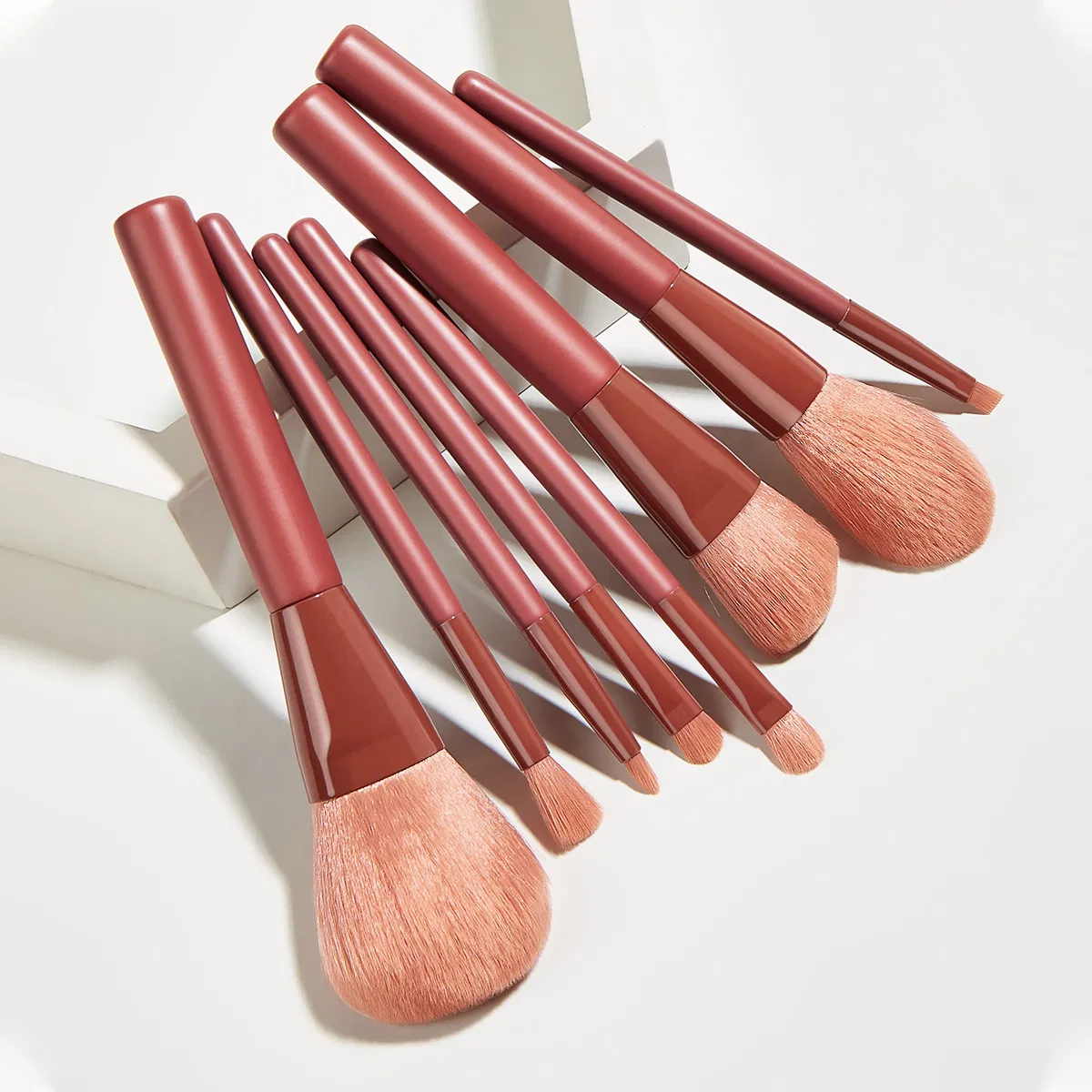 Antibacterial Synthetic Hair 8PCS Makeup Brush Beauty Tool for Face