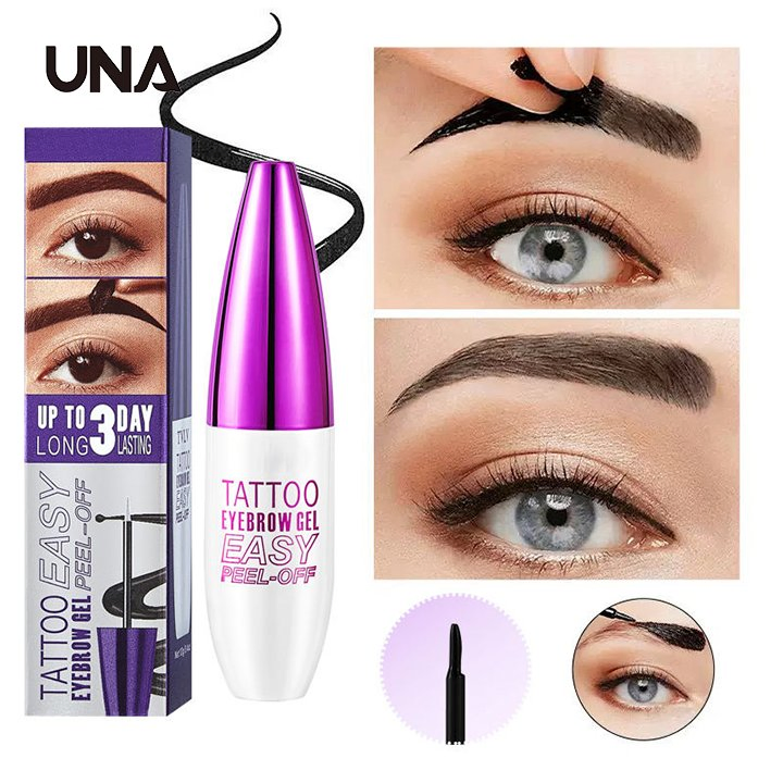 Private Label Custom Eyebrow Pencil Eyebrow Enhancers Eyes Makeup Long Lasting Waterproof Easy Tear off Eyebrow Gel for Makeup