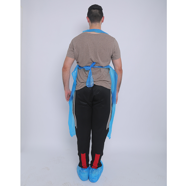 Economical Plastic HDPE/LDPE Disposable Apron for Cooking/Working/Household Use