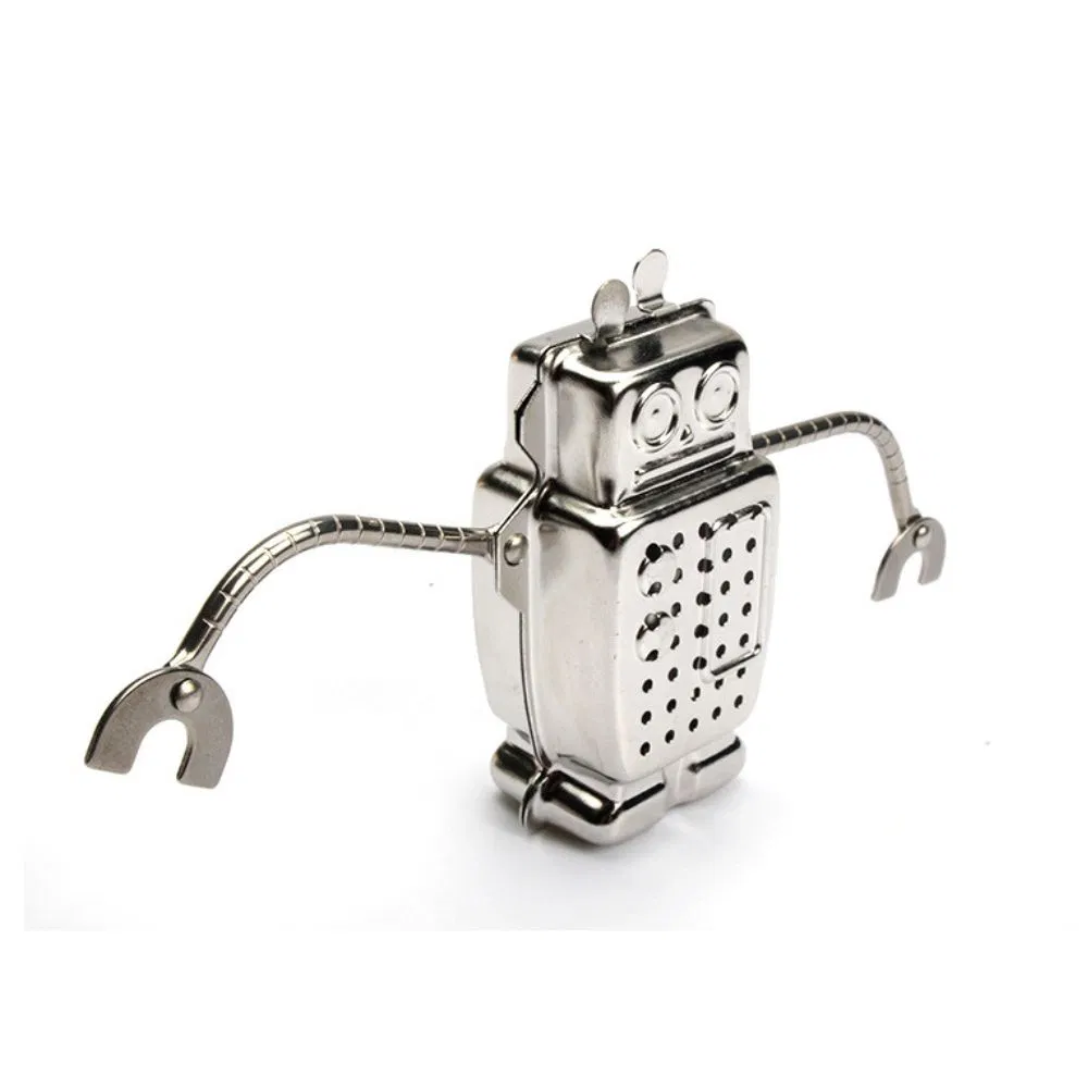 Stainless Steel Tea Infuser Mesh Robot Shaped with Long Chain Wbb27312