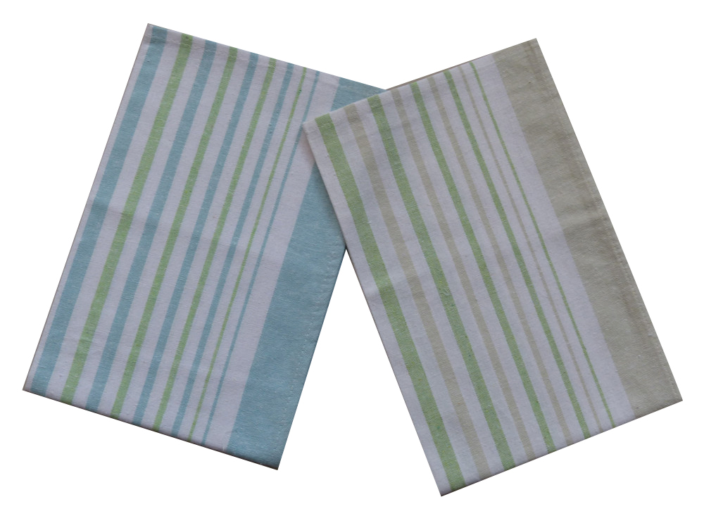 Factory Wholesale Yarn Dyed Striped Kitchen Dish Towels Cotton Dish Cloths