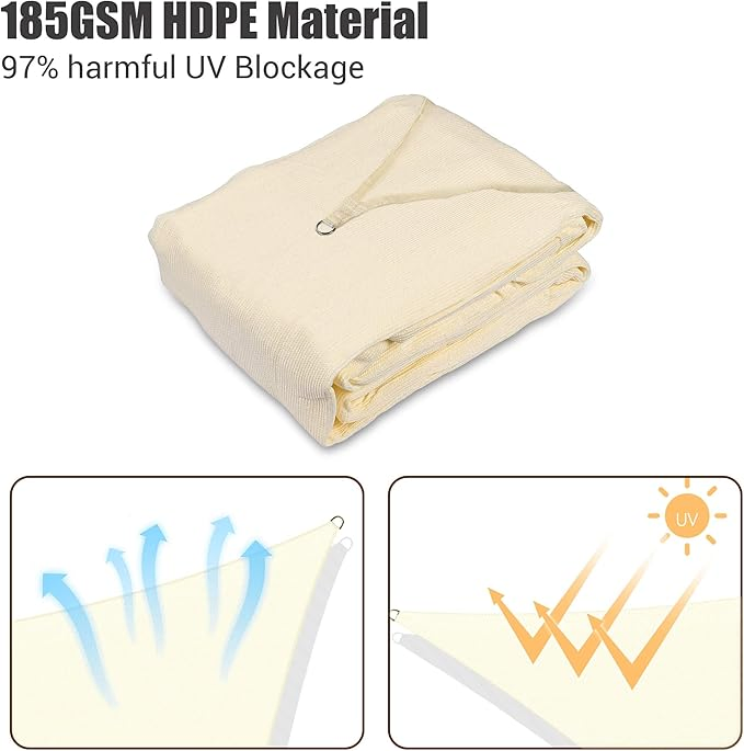 Shelterlogic Square Shade Sail Net