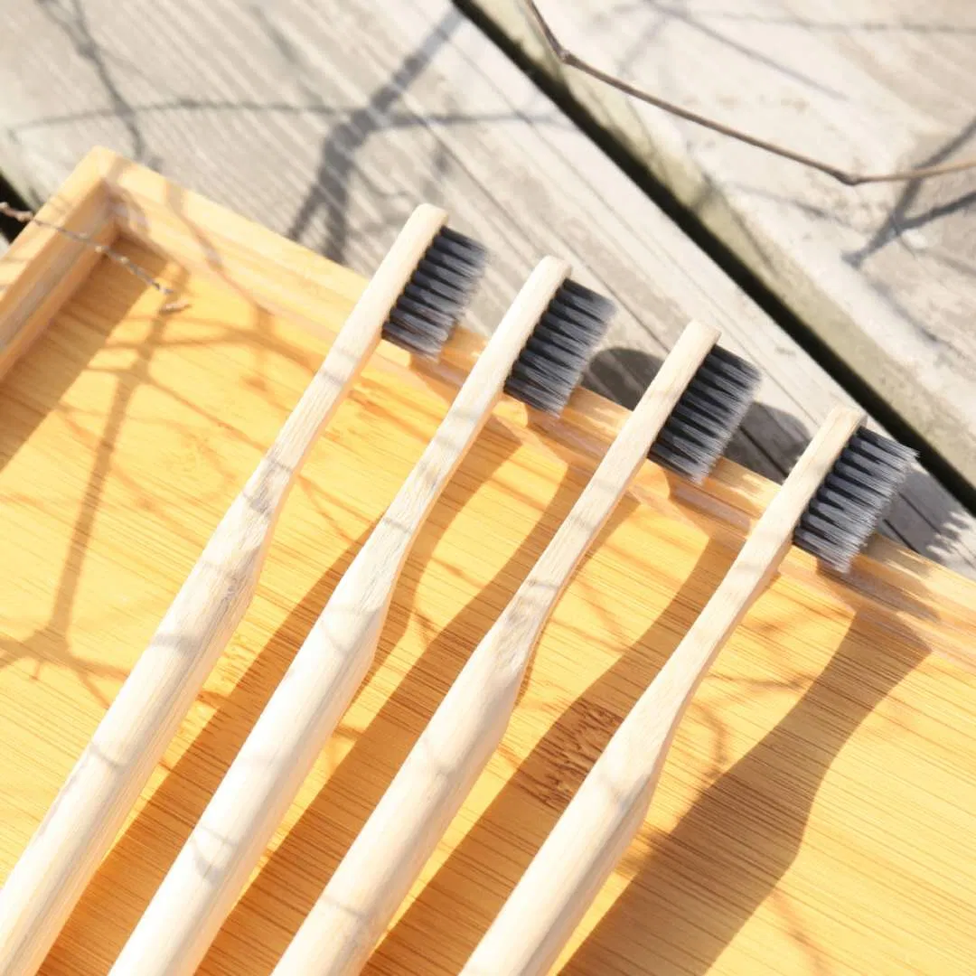 High Quality Eco Friendly Custom Logo Color Natural Bamboo Toothbrush