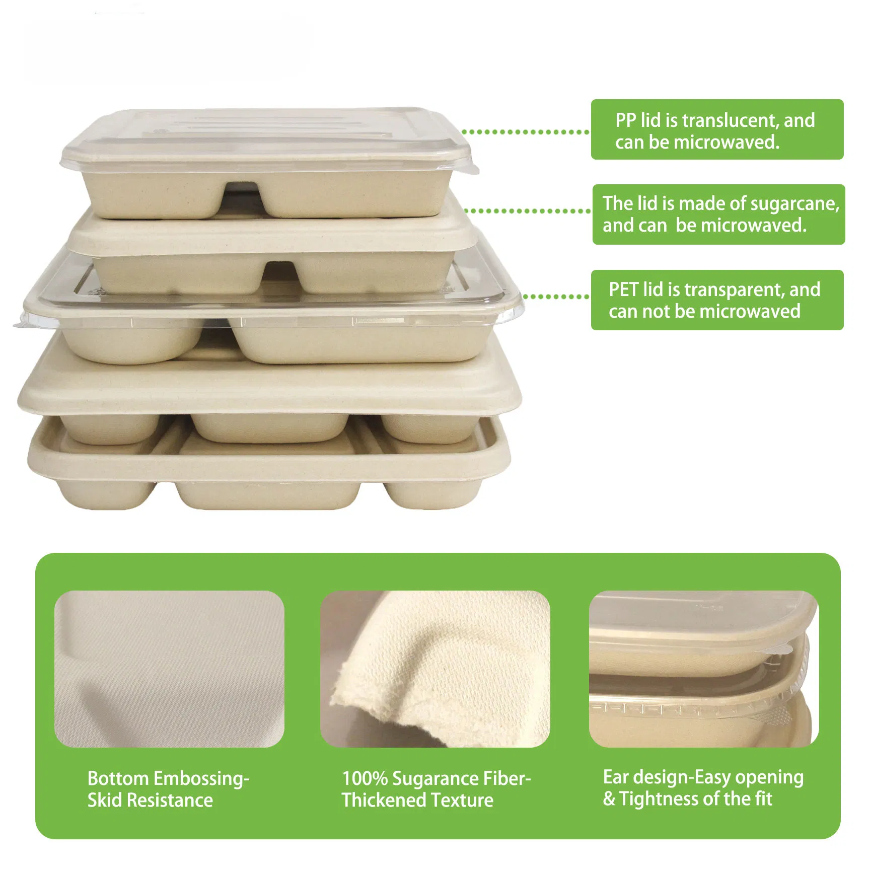 Rapid Decomposition Sugarcane Pulp Box for Quick Composting