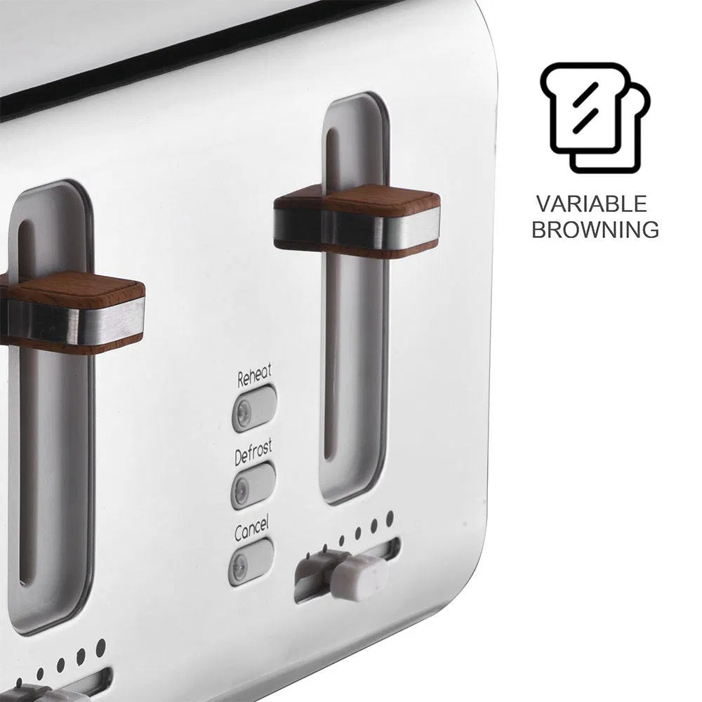 New Design Hot Sell Sandwich Electric 4 Slice Stainless Steel Smart Bread Toaster