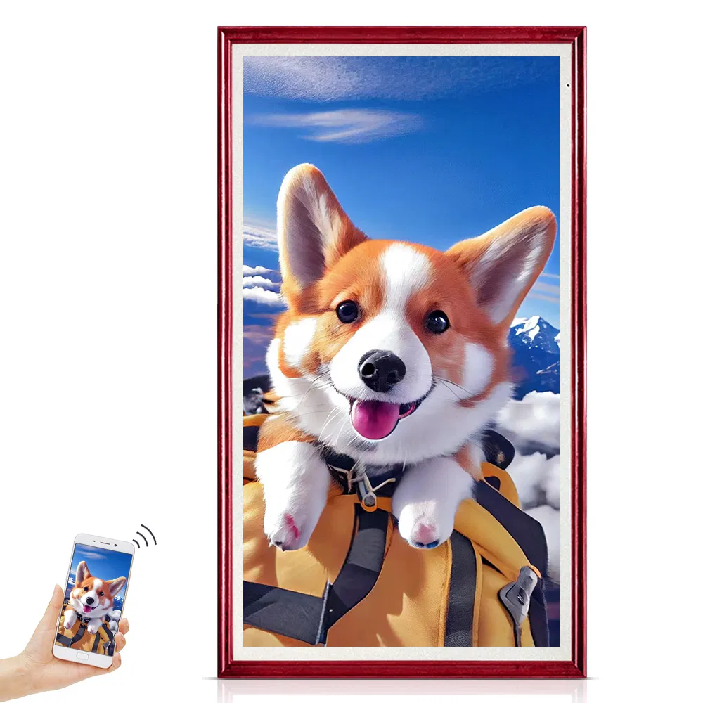 Electronic Photo Album Digital Photo Frame with Remote Control Wooden