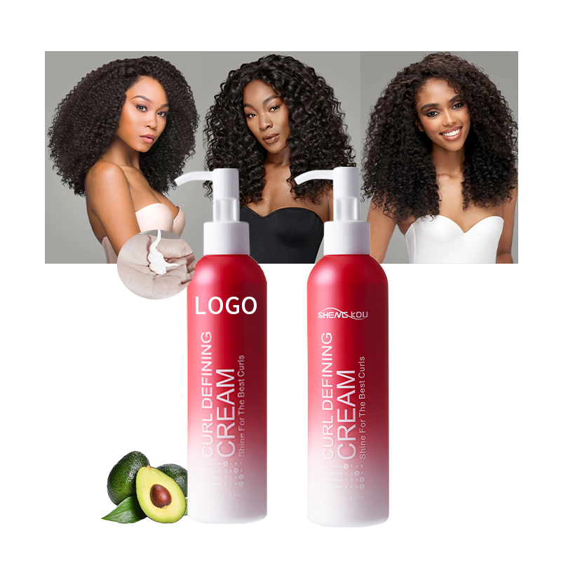 OEM Private Label Hair Styling Treatment Product Moisturizing Curl Enhancers Protein Curling Cream for Natural Hair